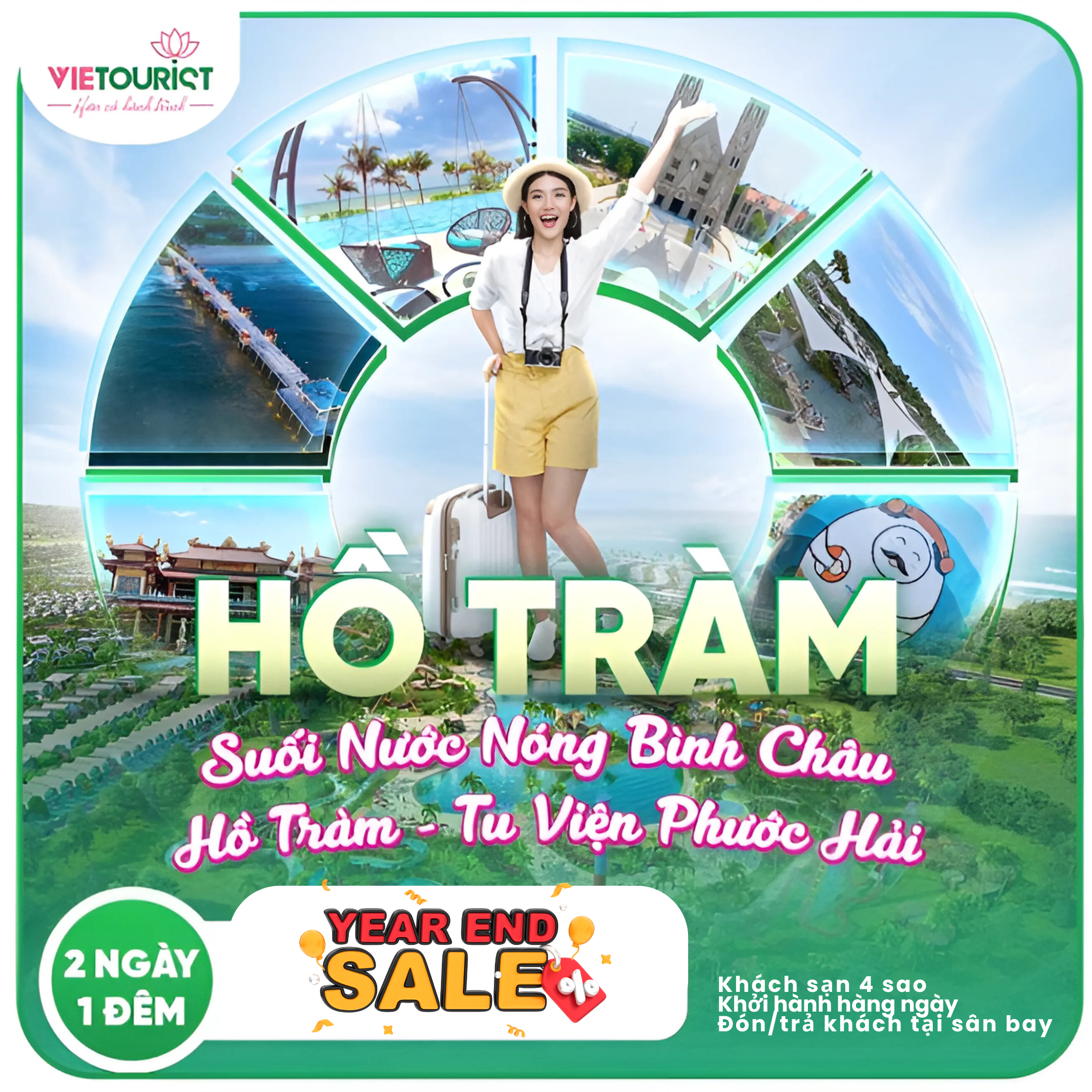 TOUR DU LỊCH NGHỈ DƯỠNG BIỂN HỒ TRÀM